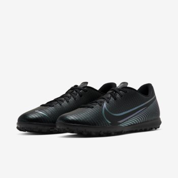 Nike Mercurial Vapor 13 Club TF - Női Focicipő - Fekete/Fekete